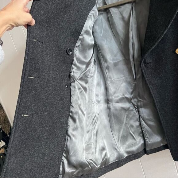 J. Crew Stadium Cloth Nello Gori Double Breasted Wool Pea Coat - Picture 7 of 14